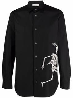 Alexander McQueen рубашка с принтом