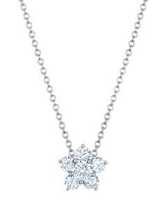 KWIAT подвеска Floral из белого золота с бриллиантами