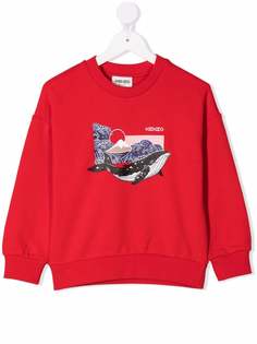 Kenzo Kids толстовка с принтом