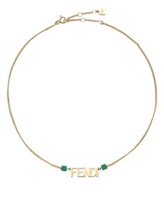 Fendi колье Signature с логотипом