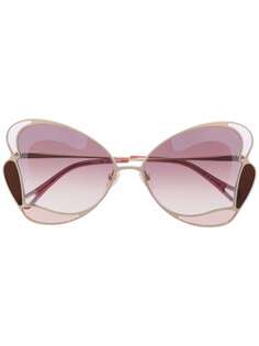 Chloé Eyewear солнцезащитные очки в оправе бабочка