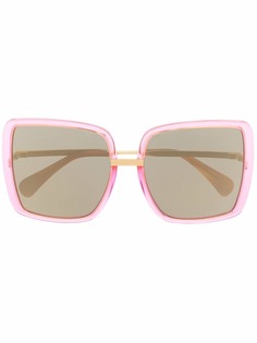 Gucci Eyewear солнцезащитные очки в массивной оправе