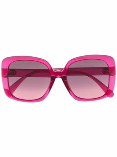 Gucci Eyewear солнцезащитные очки в массивной оправе