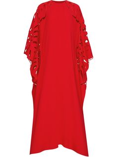 Oscar de la Renta длинное платье с вырезами