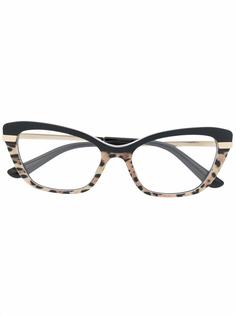 Dolce & Gabbana Eyewear очки с леопардовым принтом