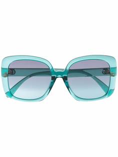 Gucci Eyewear солнцезащитные очки в массивной оправе