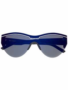 Balenciaga Eyewear солнцезащитные очки Ski Cat в оправе кошачий глаз