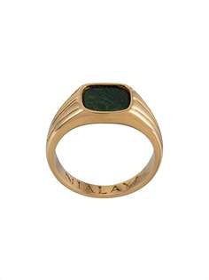 Nialaya Jewelry позолоченное кольцо-печатка African