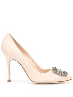 Manolo Blahnik туфли-лодочки Hangisi с декоративной пряжкой