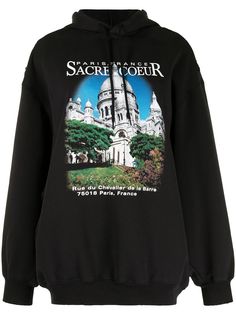 Balenciaga худи оверсайз с принтом Sacré Coeur