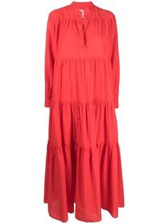 ALESSIA SANTI ярусное платье с длинными рукавами