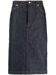A.P.C. джинсовая юбка миди