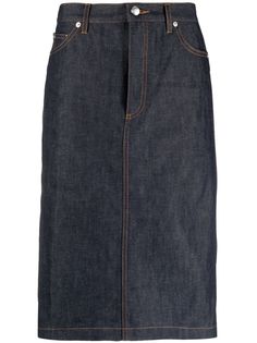A.P.C. джинсовая юбка миди