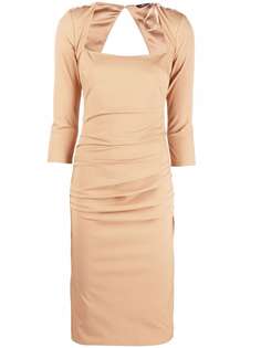 Elisabetta Franchi платье с квадратным вырезом