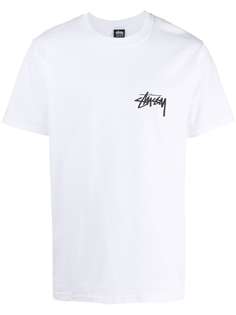 Stussy футболка с круглым вырезом и логотипом