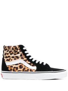 Vans кеды Sk8-Hi с леопардовым принтом