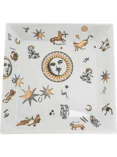 Fornasetti квадратная тарелка