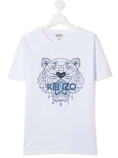 Kenzo Kids футболка с логотипом Tiger