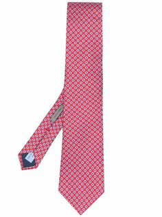 Corneliani галстук с цветочным принтом