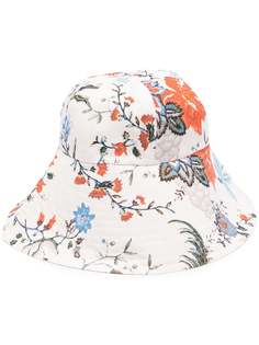 Erdem шляпа с цветочным принтом