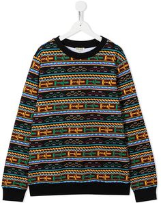 Kenzo Kids толстовка с геометричным принтом