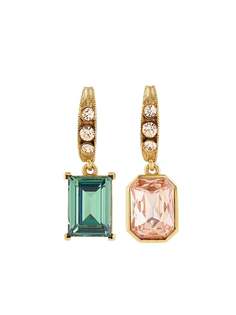 Oscar de la Renta непарные серьги с кристаллами