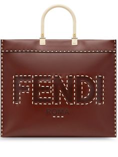 Fendi сумка-тоут Sunshine с декоративной строчкой