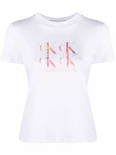 Calvin Klein Jeans футболка со светоотражающим логотипом