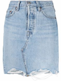 Levis джинсовая юбка с эффектом потертости Levis®