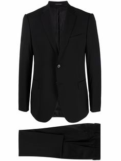 Emporio Armani костюм-двойка с однобортным пиджаком