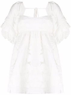 For Love And Lemons расклешенное платье мини с вышивкой