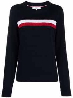 Tommy Hilfiger джемпер в полоску с логотипом