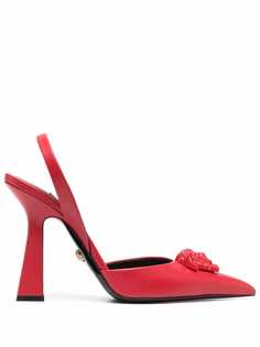 Versace туфли La Medusa 120 с ремешком на пятке