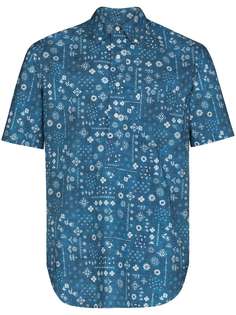 Gitman Vintage рубашка с короткими рукавами и принтом