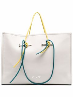 Off-White сумка-тоут с контрастными шнурками
