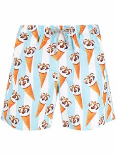 Mc2 Saint Barth плавки-шорты Cornetto с принтом