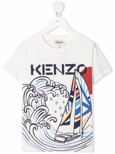 Kenzo Kids футболка с принтом