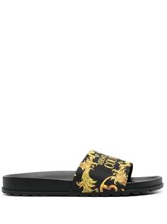 Versace Jeans Couture шлепанцы с принтом Baroque