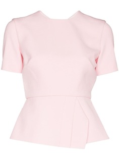 Roland Mouret топ Roseland с баской