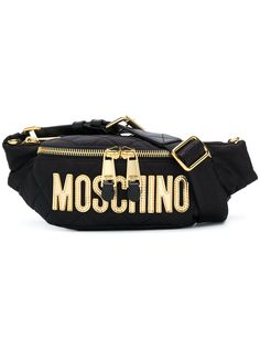 Moschino сумка на пояс с логотипом