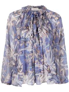 Zimmermann блузка Botanica с принтом