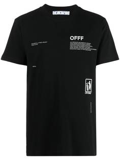 Off-White футболка с логотипом Arrows и принтом