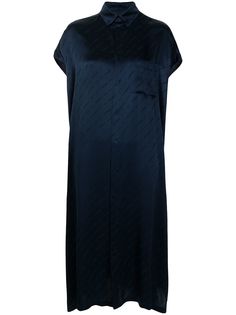 Balenciaga платье-рубашка с логотипом