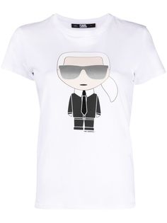 Karl Lagerfeld футболка Ikonik с графичным принтом