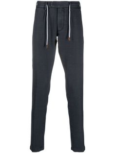 Eleventy узкие брюки из ткани пике