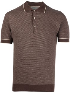 Corneliani рубашка поло с контрастной отделкой