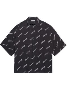 Balenciaga рубашка оверсайз с логотипом