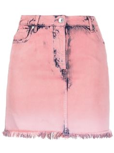 MSGM юбка мини из вареного денима