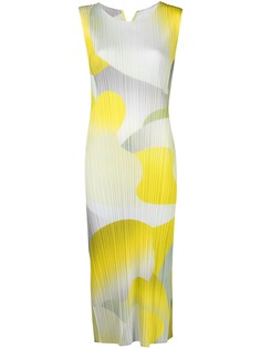 Pleats Please Issey Miyake плиссированное платье Flower Yawn