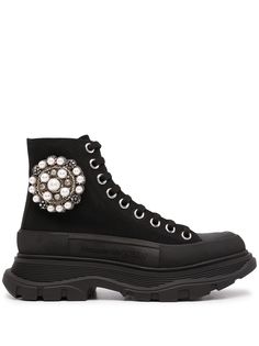 Alexander McQueen декорированные кроссовки Tread Slick